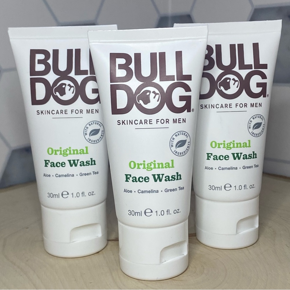 (3) Travel Friendly Bull Dog Men’s Original Face Wash